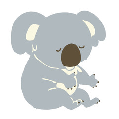 うとうと眠っているコアラ