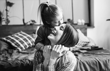 Young Family Having Fun. Together at Home.