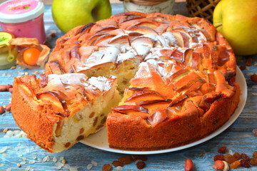 homemade fruit and berry or apple pie for christmas, thanksgiving and all kinds of holidays.
