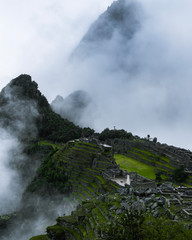 Fototapeta premium landscape with mountains and clouds. Machu Picchu