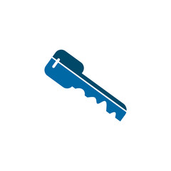 Simple key logo icon design vector template