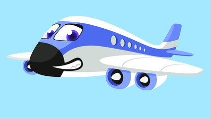 Airplane cartoon airliner