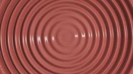 Top view of a wavy chocolate liquid.