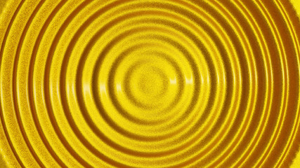 Fototapeta na wymiar Top view of a wavy golden liquid.