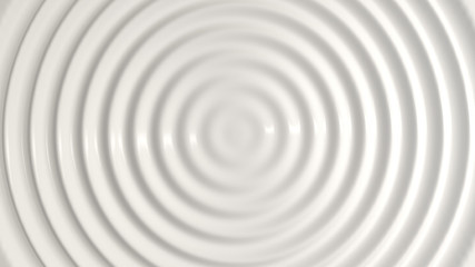 3d illustration of top view of a wavy milk liquid.