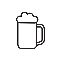beer glass icon vector illustration
