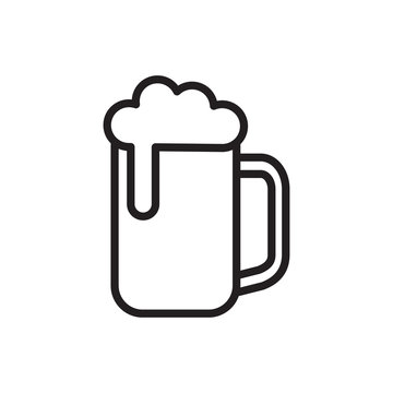 beer glass icon vector illustration