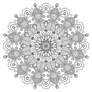 mandala pattern coloring books for everyone as greeting card tile pattern and paper indian henna tattoo pattern used for wallpapers white background