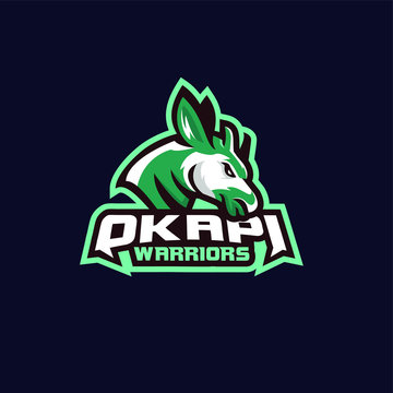 okapi head sport logo design