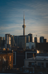 Obraz premium Toronto Skyline Landscape during Sunset 