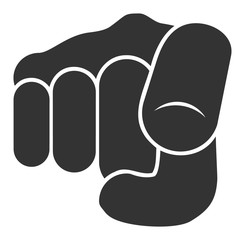 Only you vector icon. Flat Only you pictogram is isolated on a white background.