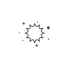 Isolated star shape vector design