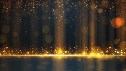 Gold Particle Glitter Luxury Background