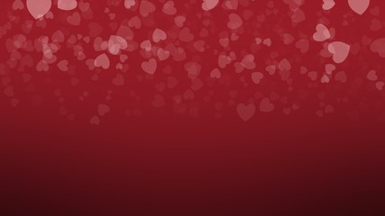 Valentine's day background, heart on red background