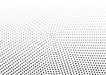 Abstract halftone dotted background. Monochrome pattern with dot and circles.  Vector modern futuristic texture for posters, sites, business cards, postcards, interior design, labels and stickers.