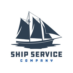 ship logo design
