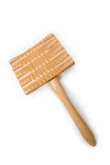 Wooden equipment for anti-cellulite maderotherapy massage