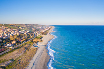 Riace Marina, vista aerea con drone