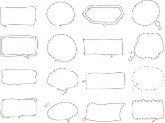 Fototapeta premium シンプルでおしゃれな吹き出し