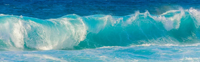 Zelfklevend Fotobehang big wave at the pacific ocean on Oahu, Hawaii © Christian Müller