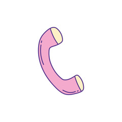 telephone handset , phone fill and line