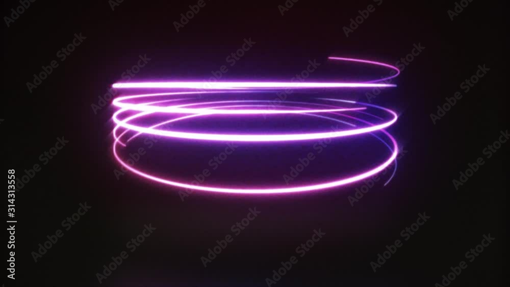 Poster abstract neon light streaks animation loop/ 4k animation of an abstract background with shining neon