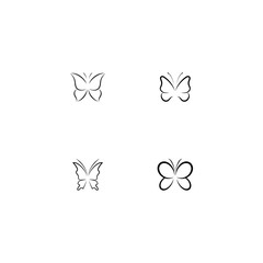 Obraz premium Beauty Butterfly icon design