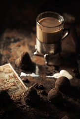 sweets truffles chocolate coffee cocoa Breakfast