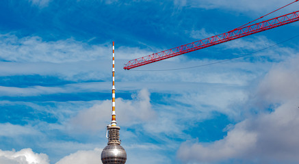 The Television tower, Berliner Fernsehturm, has a total height of 368 meters and is the tallest...
