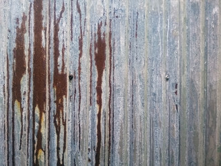Rusted old galvanized corrugated sheet texture background, Galvanized sheet old wall vintage