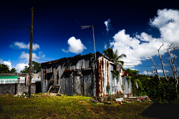 Rural housing in Guadeloupe