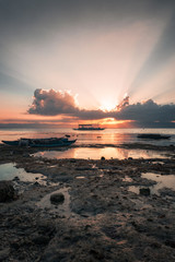 Atardecer en Panagsama beach, Moalboal. Filipinas.