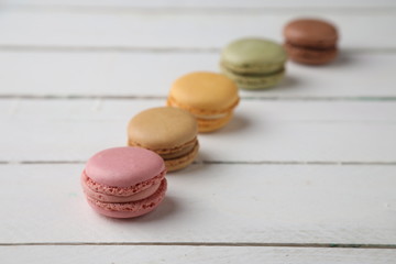 delicious colorful candies called macarons