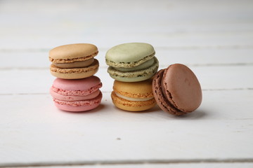 delicious colorful candies called macarons