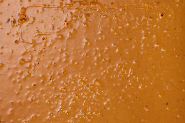 Cream brown color. Chocolate nougat. .Background, texture, close up