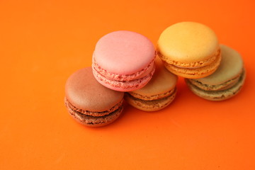 delicious colorful candies called macarons