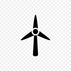 wind turbine icon. Stock vector illustration isolated on white background.