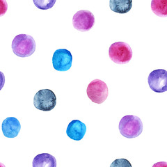 Watercolor abstract seamless pattern