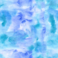 Watercolor hand painted seamless pattern