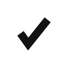 check vector icon with simple shapes