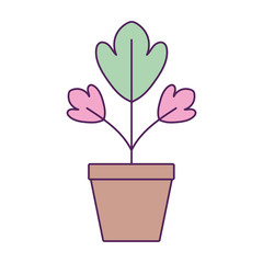 flower pot plant fill line