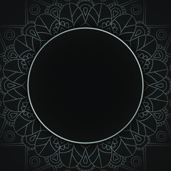 Abstract banner design. Vintage decorative elements. Elegant background with hand drawn elements. Islam, indian ethnic motifs. Vector illustration.