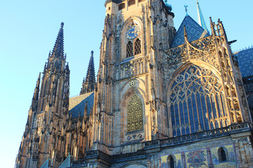 Gothic style of the St. Vitus Cathedral
