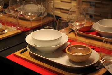 Elegant traditional set table for sale