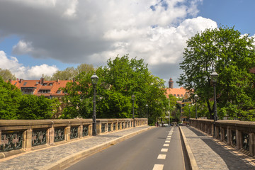 Fototapeta na wymiar view of bridge in Nuremberg