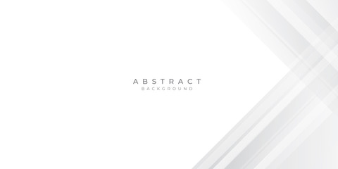 White Grey Silver Box Rectangle Abstract Background Vector Presentation Design