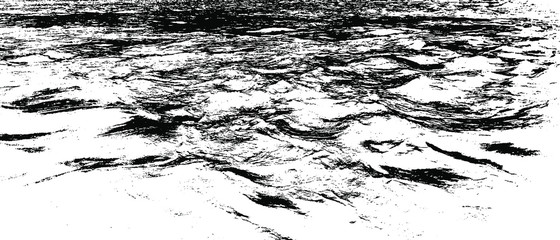 Rough black and white texture vector. Distressed overlay texture. Grunge background. Abstract textured effect. Vector Illustration. Black isolated on white background. EPS10.