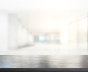 Table Top And Blur Office Of Background