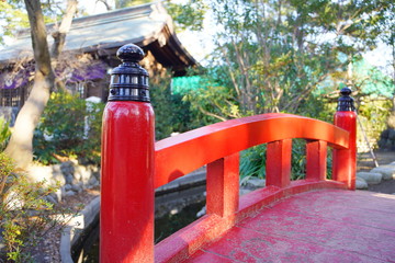 日本の年初めの行事の初詣　市川市の葛飾八幡宮
