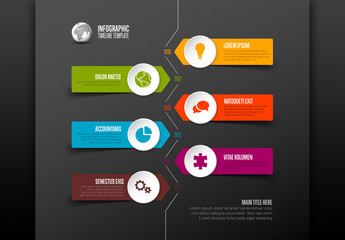 Simple Timeline Layout with Icons